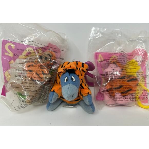 2000 McDonald's Happy Meal The Tigger Movie Eeyore, Roo &  Piglet NEW - Picture 1 of 4